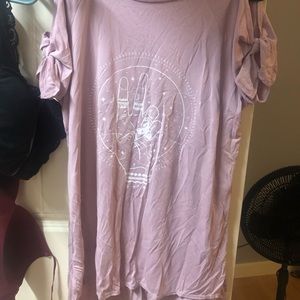 Peace Sign Open Shoulder Tshirt